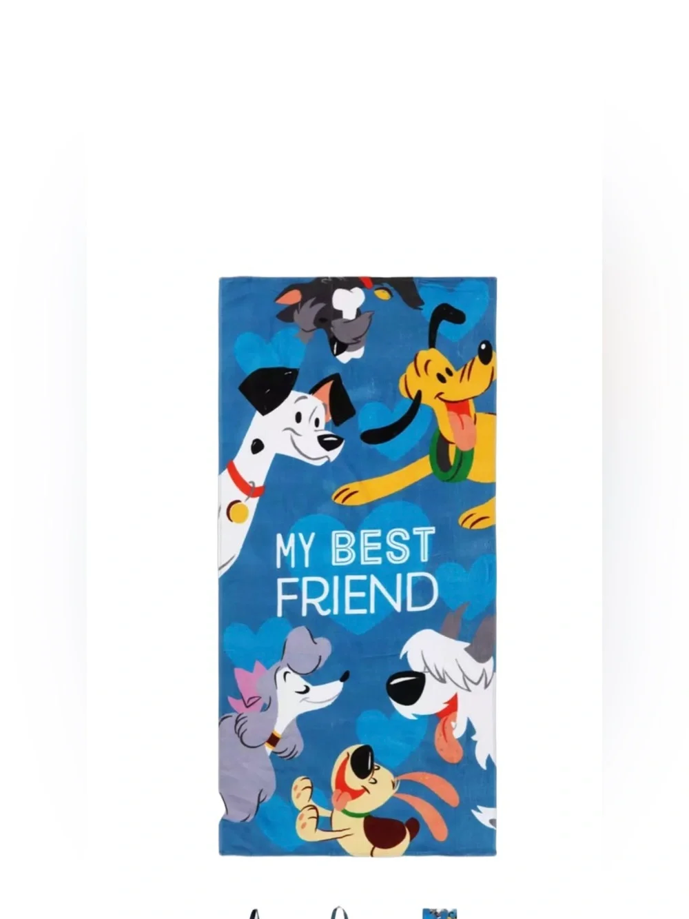 Disney Dogs Canvas Tote Bag & Beach Towel Set NEW